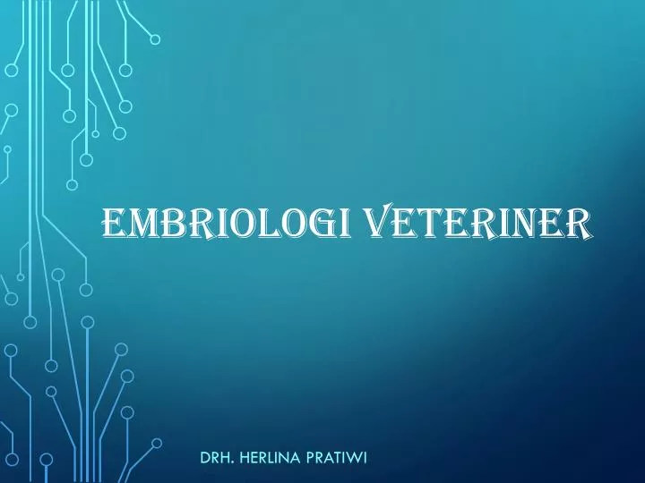 embriologi veteriner