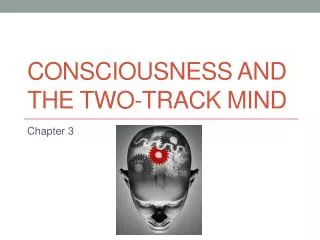 Consciousness and the Two-Track Mind