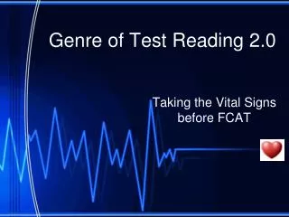 Genre of Test Reading 2.0