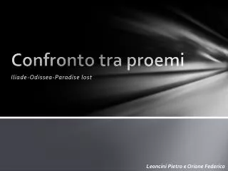 confronto tra proemi