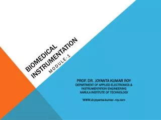 BIOMEDICAL INSTRUMENTATION