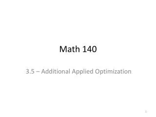 Math 140