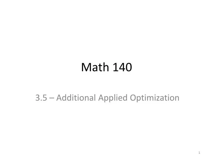 math 140