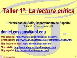 taller 1 la lectura cr tica