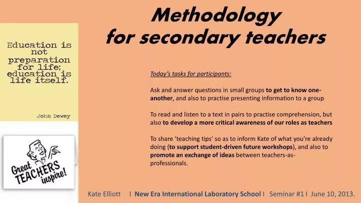 methodology for secondary teachers