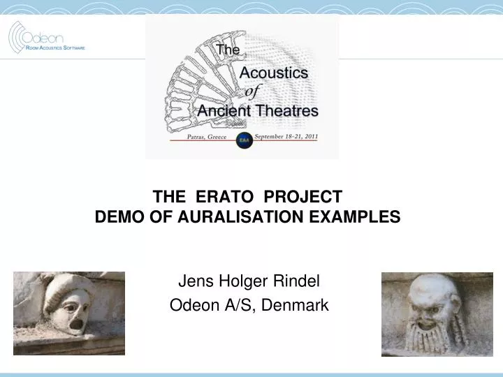 the erato project demo of auralisation examples