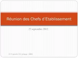 r union des chefs d etablissement