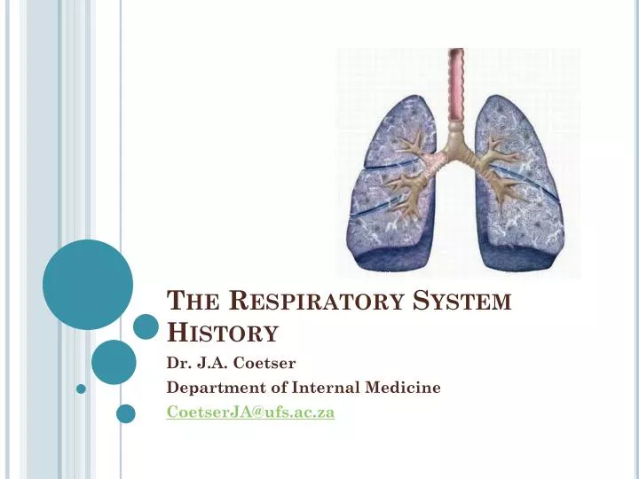 the respiratory system history