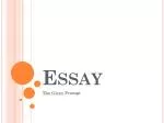 Essay - slide 1