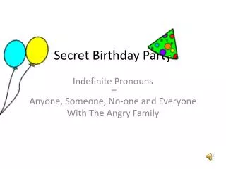 Secret Birthday Party