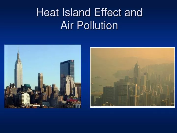 heat island effect and air pollution