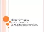 Bully Prevention and Intervention - slide 1
