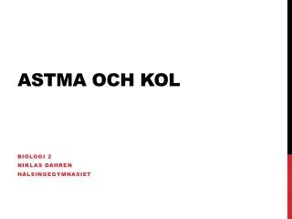 astma och kol