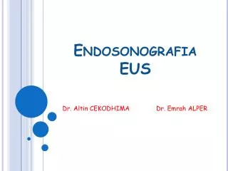 Endosonografia EUS