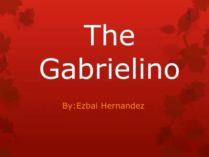 the gabrielino