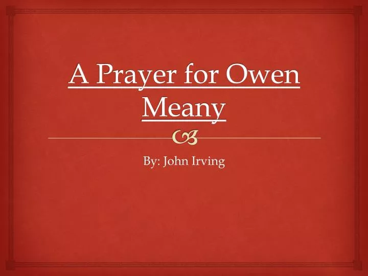 a prayer for owen meany