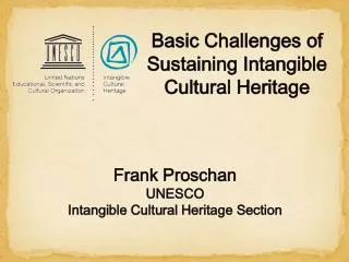 Frank Proschan UNESCO Intangible Cultural Heritage Section