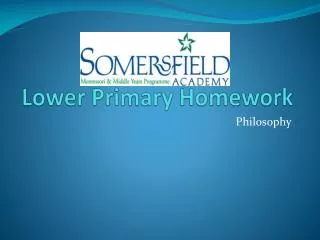 Lower Primary Homework