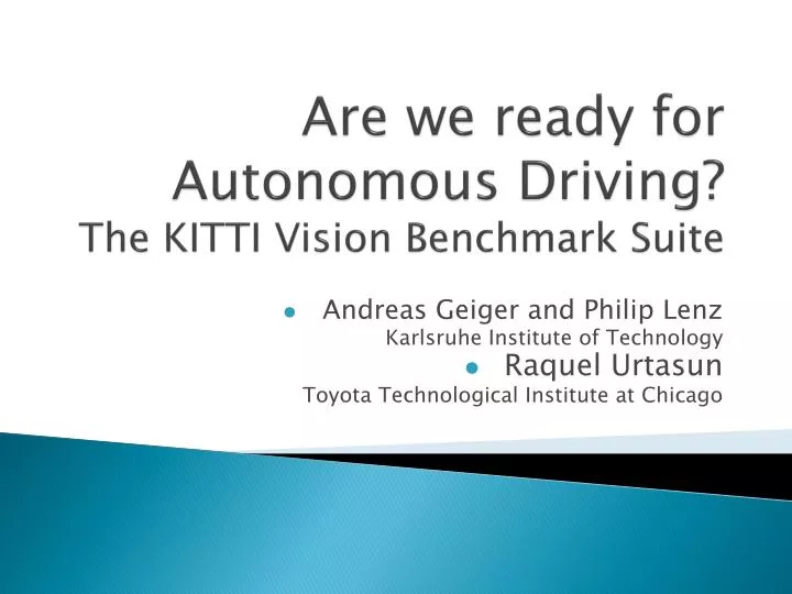 are we ready for autonomous driving the kitti vision benchmark suite