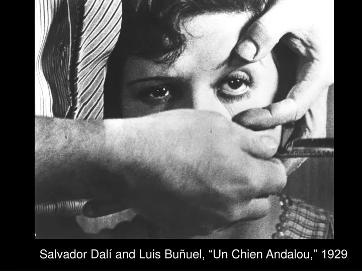 salvador dal and luis bu uel un chien andalou 1929