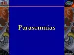 Parasomnias - slide 1