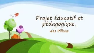 projet ducatif et p dagogique