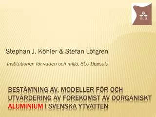 stephan j k hler stefan l fgren