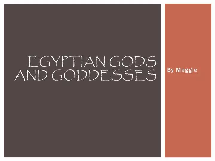 egyptian gods and goddesses