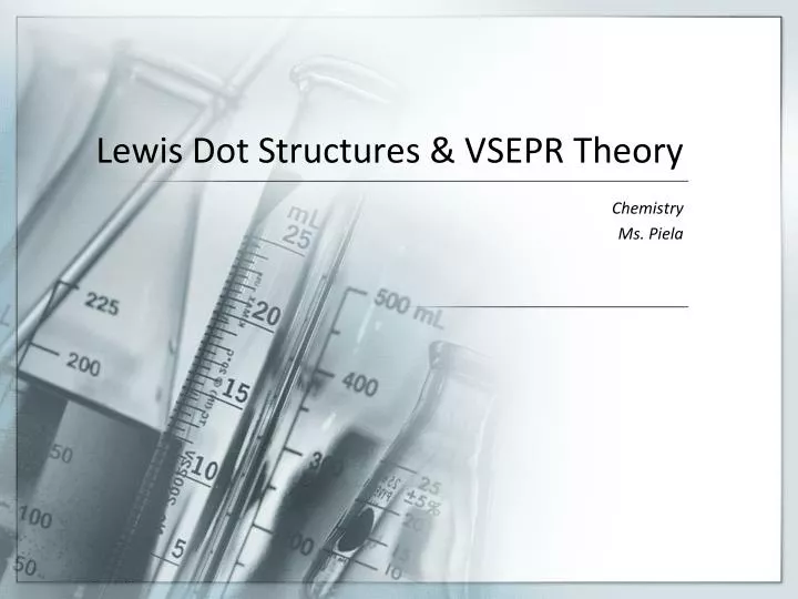 lewis dot structures vsepr theory