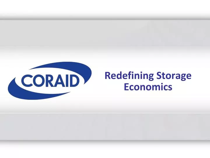 redefining storage economics