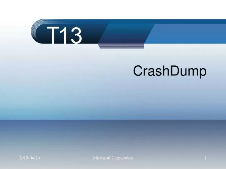 crashdump