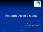 Pediatric Head Trauma - slide 1