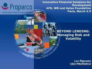 BEYOND LENDING: Managing Risk and Volatility