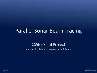 Parallel Sonar Beam Tracing