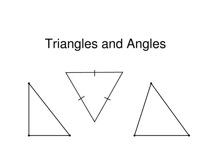 triangles and angles