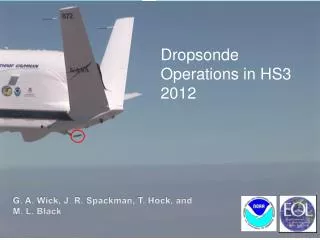 First Global Hawk Dropsonde Launch