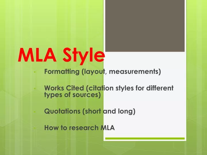 mla style