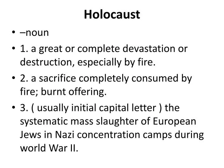 holocaust