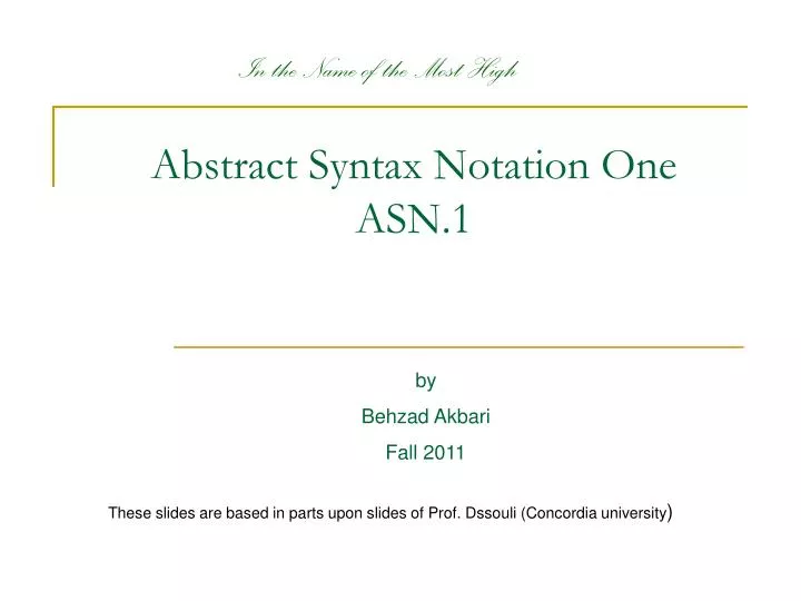 abstract syntax notation one asn 1