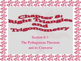 Chapter 8: Right Triangles and Trigonometry