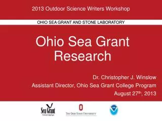 Ohio Sea Grant Research
