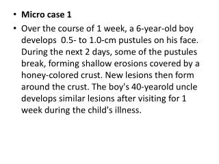 Micro case 1