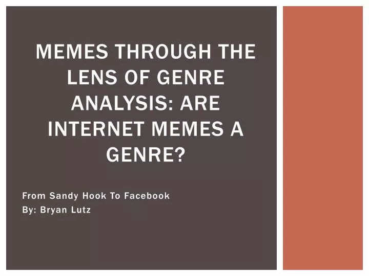 memes through the lens of genre analysis are internet memes a genre