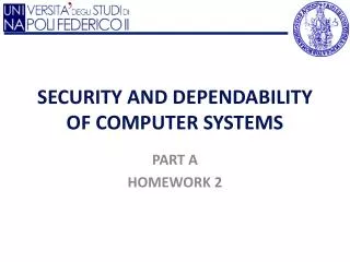 SECURITY AND DEPENDABILITY OF COMPUTER SYSTEMS