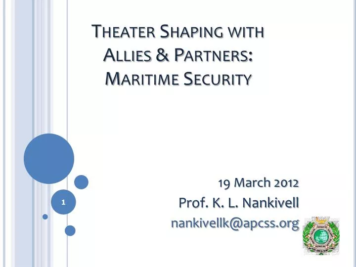 theater shaping with allies partners maritime security