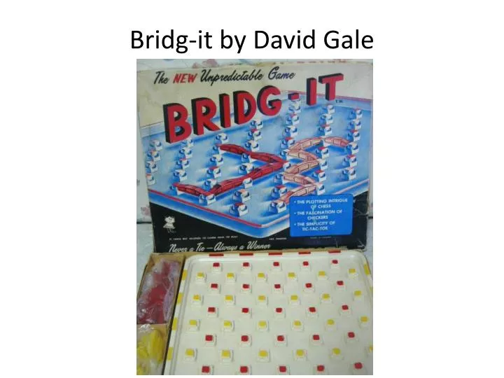 bridg it by david gale