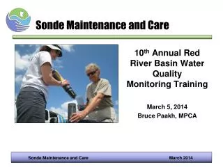 Sonde Maintenance and Care
