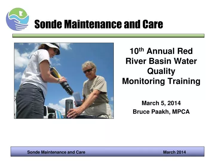 sonde maintenance and care