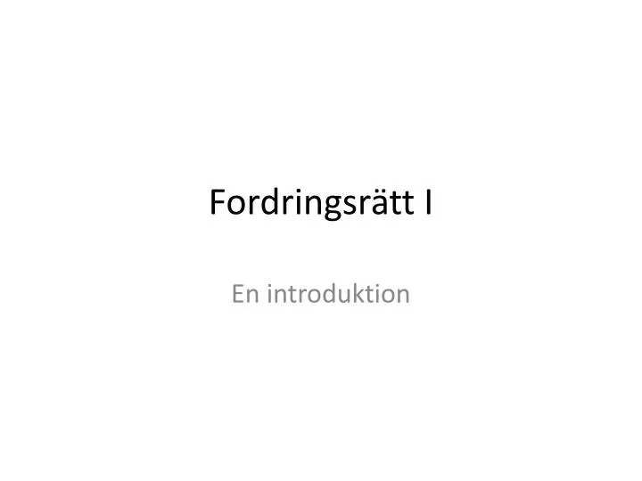 fordringsr tt i