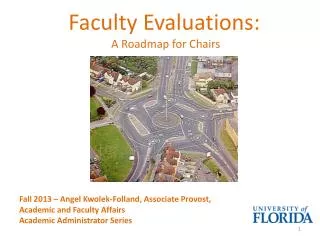 Faculty Evaluations: A Roadmap for Chairs